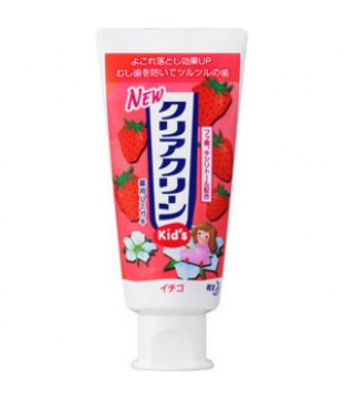 花王 ClearClean儿童防蛀护齿木糖醇牙膏 50g 草莓味