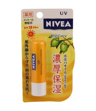 花王 NIVEA浓厚药用保湿 UV防晒润唇膏 3.9g