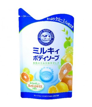 牛乳石鹸 Milky Body soap清爽保湿沐浴液 替换装 430ml 水果香