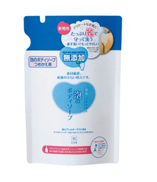 牛乳石鹸 COW BRAND低刺激无添加温和泡沫沐浴液 替换装 500ml