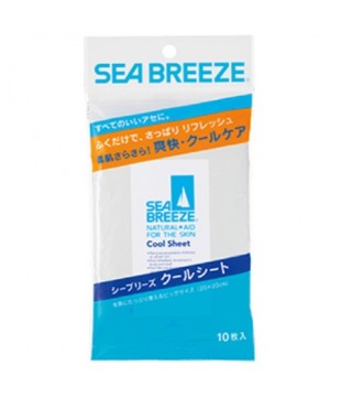 SHISEIDO 资生堂 Sea Breeze清爽湿巾 10枚