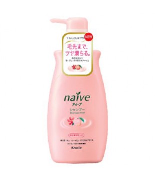 Kracie 嘉娜宝 Naive玫瑰蜜桃植物洗发水 550ml