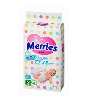 花王 Merries三倍透气纸尿裤/尿不湿 54片 S号